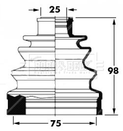 BORG & BECK Paljekumi, vetoakseli BCB6031